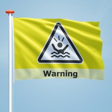 Warning flag Warning yellow