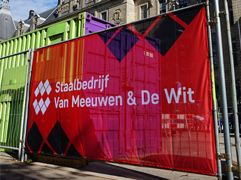 Construction fence cloths