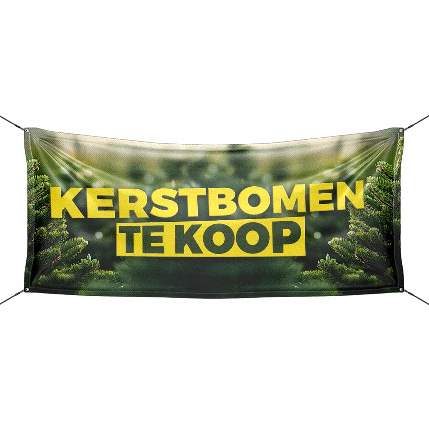 Christmas trees for sale banner