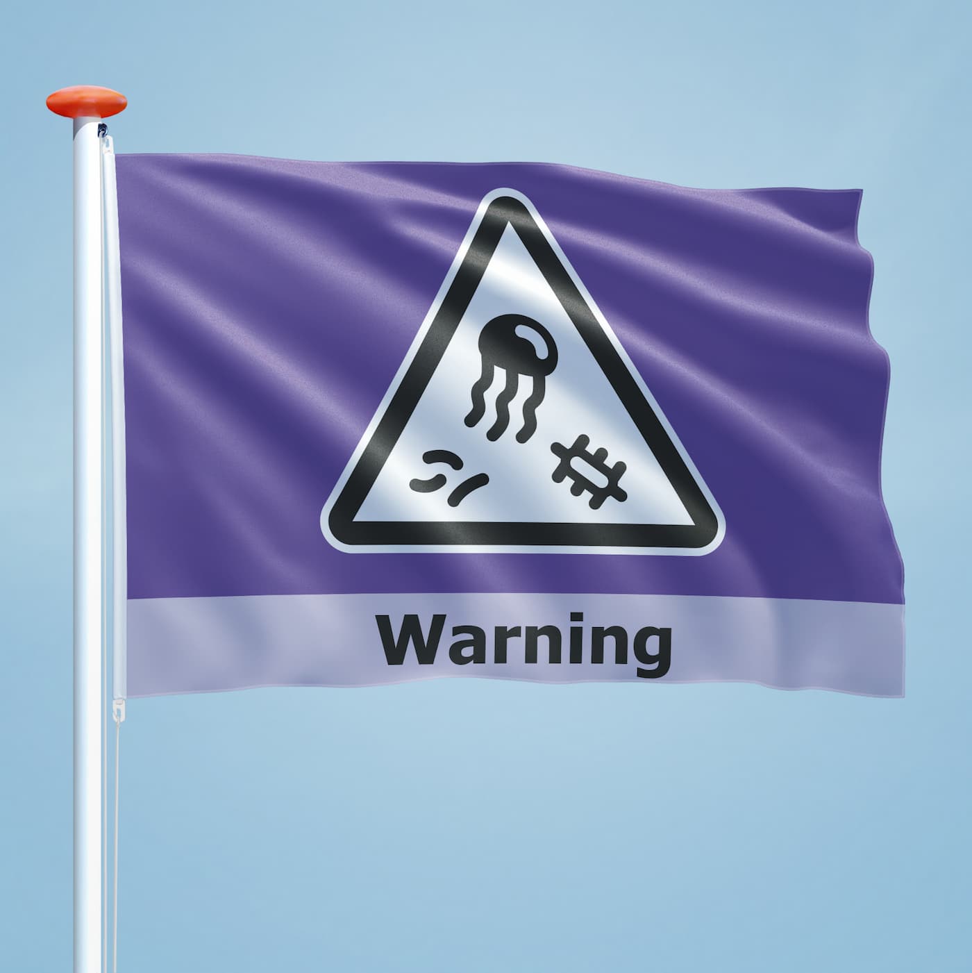 Warning flag Warning purple
