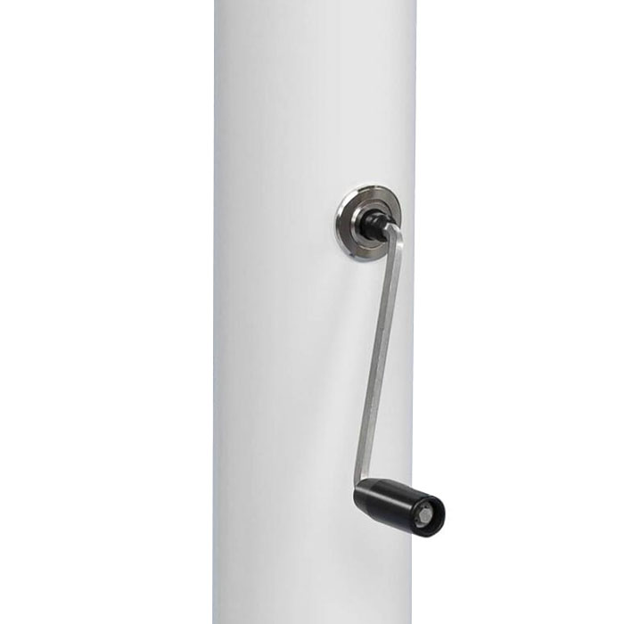 Flagpole winch control